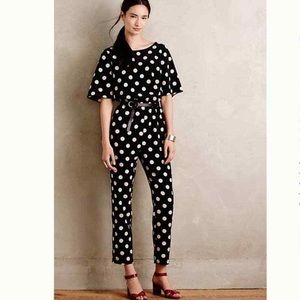 Anthropologie Corey Lynn Calter Bestrewn Polka Dot Jumpsuit